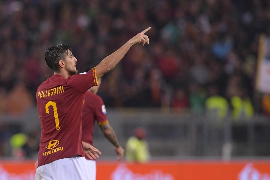 Lorenzo Pellegrini, il centrocampista è al centro del progetto della Roma per la prossima stagione, di LaPresse