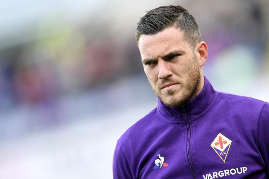 Jordan Veretout, il centrocampista è stato contestato dai tifosi della Fiorentina presenti al ritiro dI Moena, di LaPresse