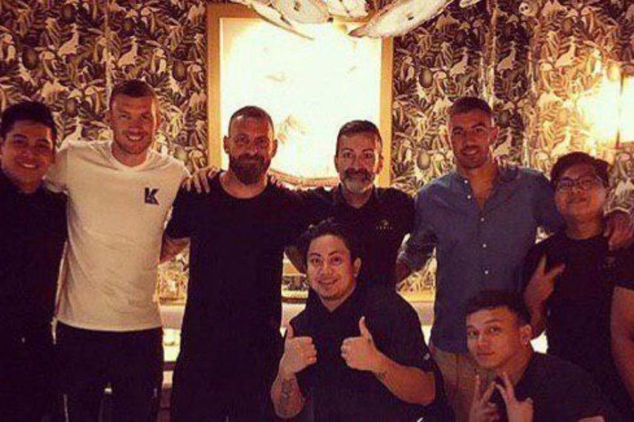 Dzeko, De Rossi e Kolarov a cena insieme