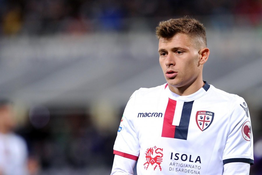 Nicolò Barella con la maglia del Cagliari nella scorsa stagione, di LaPresse