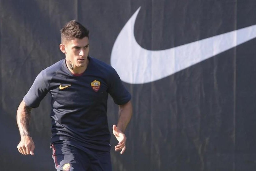 Diego Perotti durante l'allenamento, di LaPresse