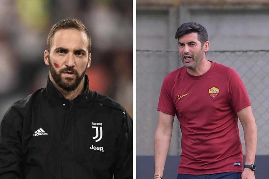 Gonzaolo Higuain e Paulo Fonseca, di LaPresse