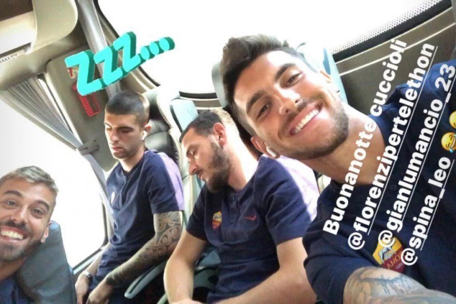 La foto postata da Lorenzo Pellegrini