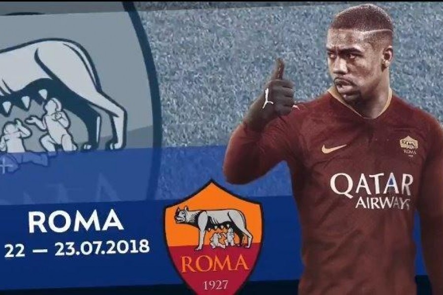 Il frame del videoin cui Malcom veste la maglia giallorossa