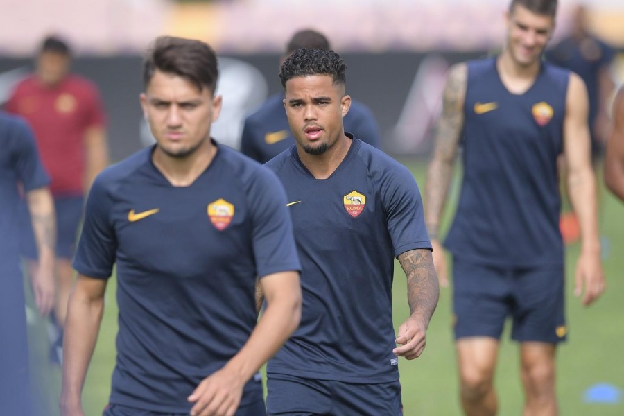 Ünder e Kluivert in allenamento