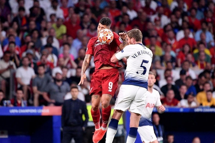 Jan Vertonghen durante la finale di Champions contro il Liverpool, di LaPresse