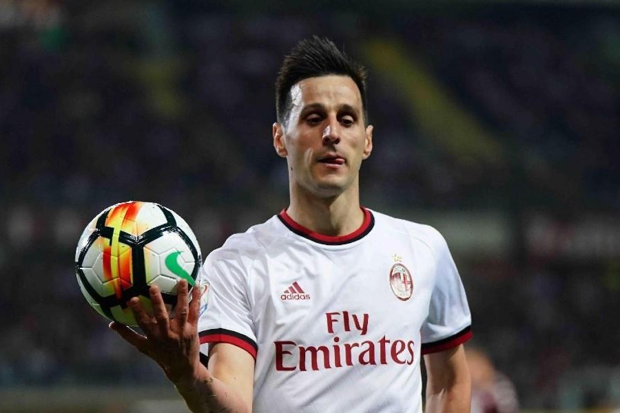 Nikola Kalinic con la maglia del Milan, di LaPresse