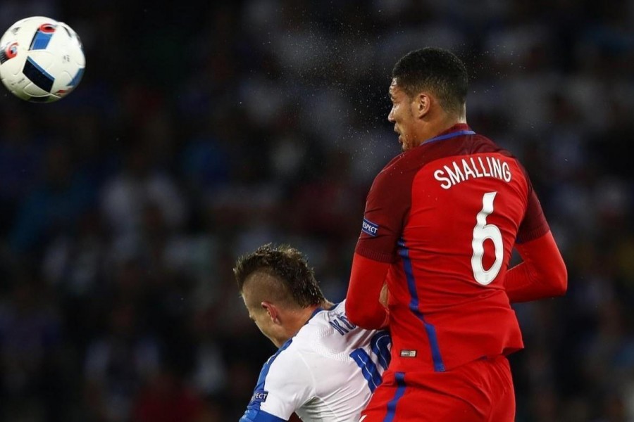 Smalling con la maglia dell'Inghilterra, di LaPresse