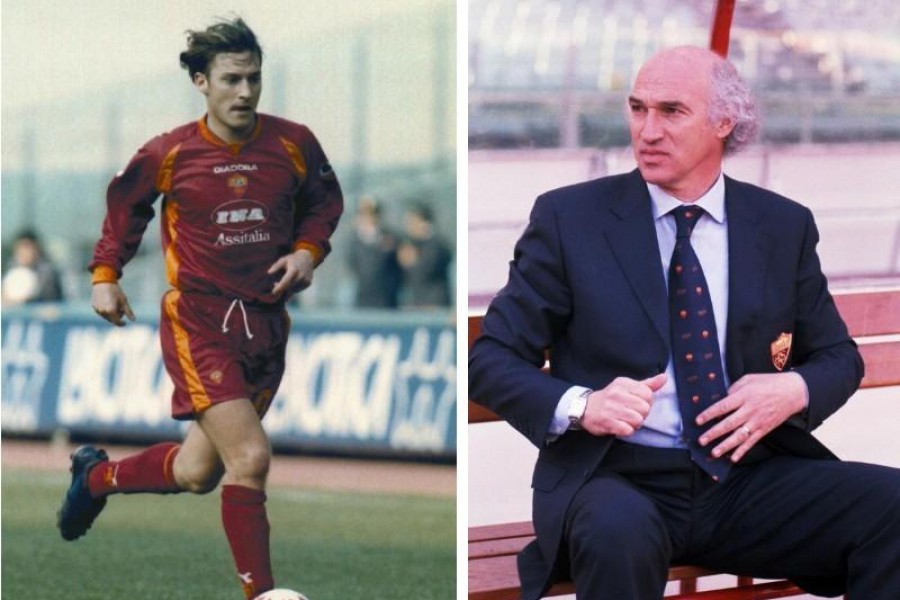 Francesco Totti e Carlos Bianchi, di LaPresse