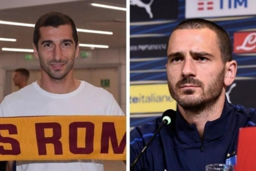 Mkhitaryan e Bonucci, di LaPresse