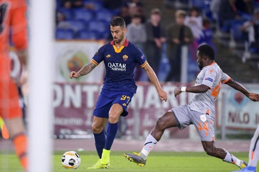 Spinazzola in azione contro il Basaksehir, di LaPresse