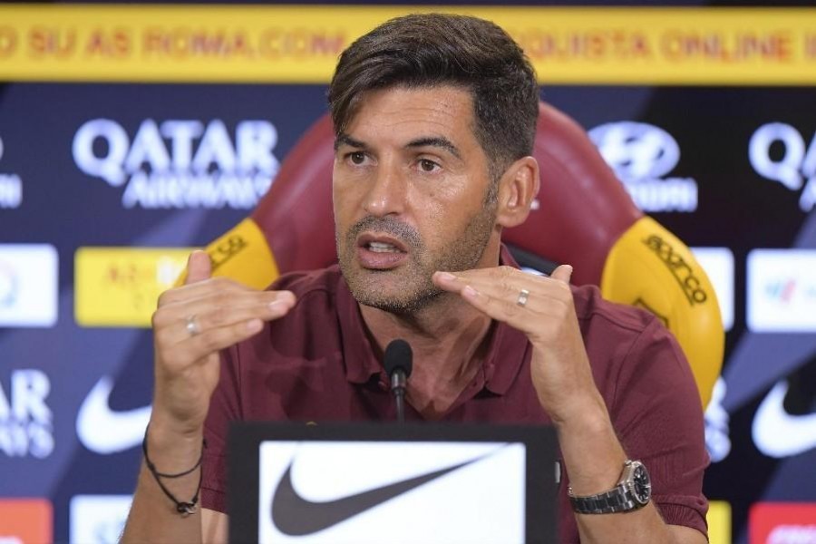 Paulo Fonseca in conferenza stampa, di LaPresse