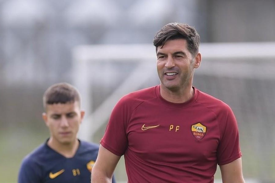 Paulo Fonseca in allenamento, di LaPresse