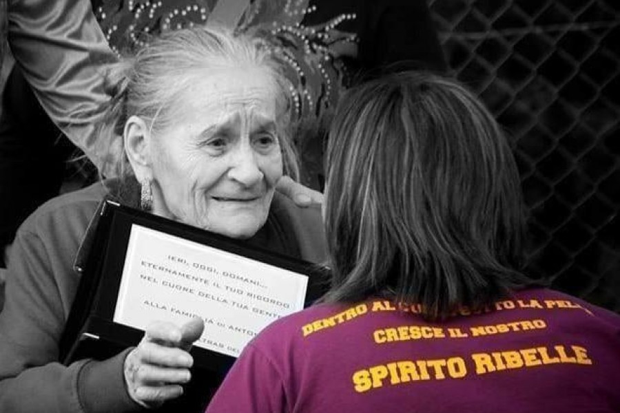 Esperia De Falchi in occasione di un torneo in memoria di suo figlio Antonio (Foto di Barbara Errera)