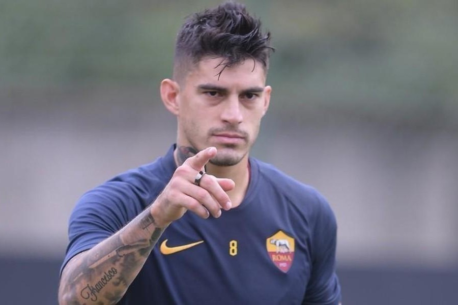 Diego Perotti si è allenato in parte con il gruppo, di LaPresse