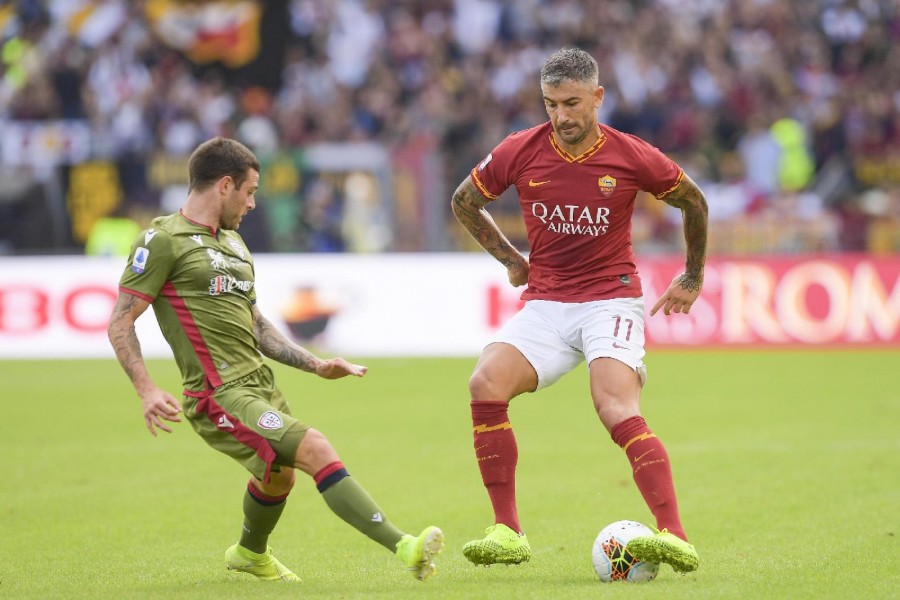 Kolarov in campo contro il Cagliari, di LaPresse