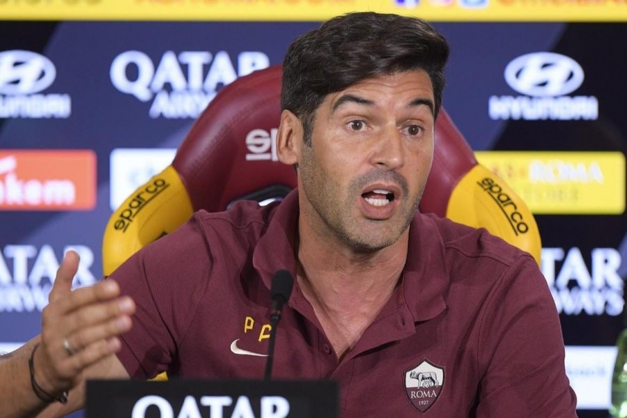 Paulo Fonseca in conferenza stampa, di LaPresse