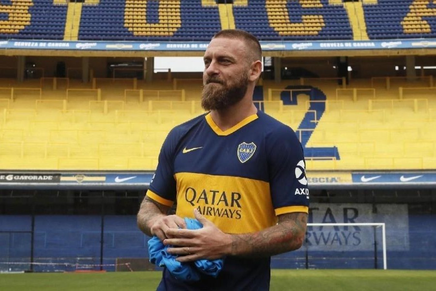 De Rossi con la maglia del Boca Juniors