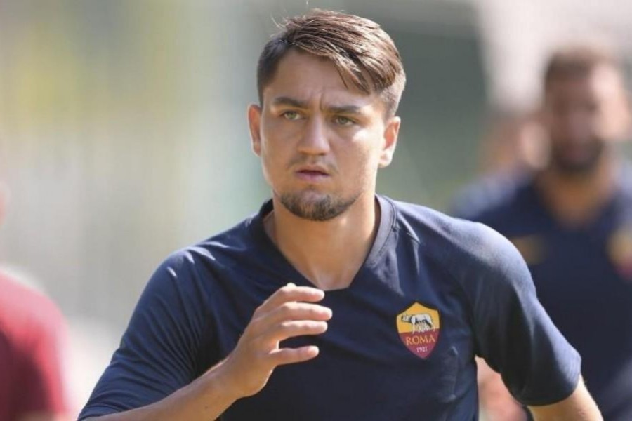 Cengiz Ünder in allenamento, di LaPresse