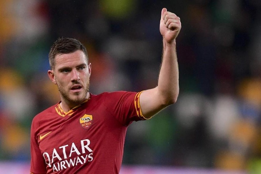 Jordan Veretout al termine di Udinese-Roma, di LaPresse