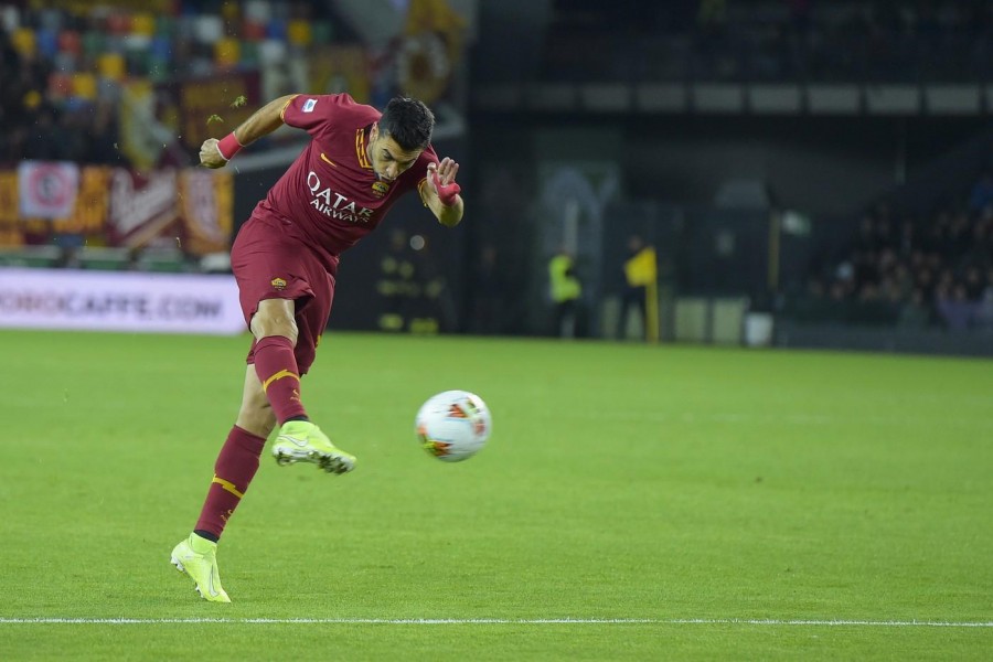 Javier Pastore ieri a Udine ha sfiorato il gol con un gran tiro da fuori, di LaPresse