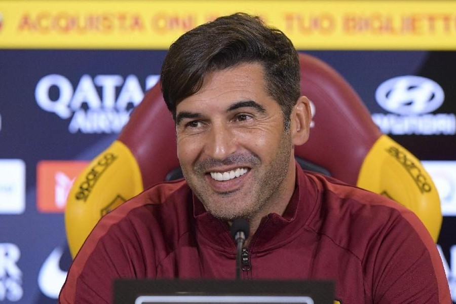 Paulo Fonseca in conferenza stampa, di LaPresse