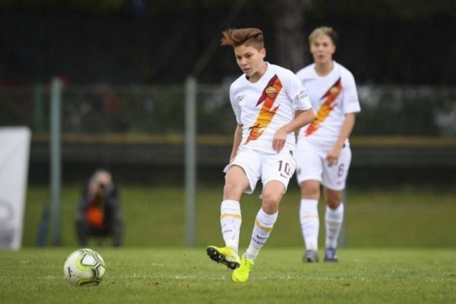 Manuela Goiugliano, centrocampista numero 10 della Roma Femminile, oggi in campo contro il Florentia, di LaPresse