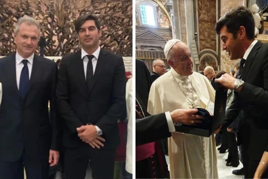 Guido Fienga e Paulo Fonseca incontrano il Papa per la Giornata Mondiale dei Poveri