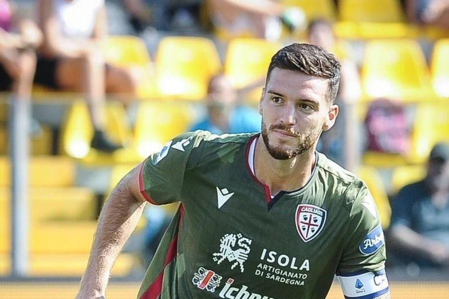 Luca Ceppitelli, difensore e capitano del Cagliari, di LaPresse