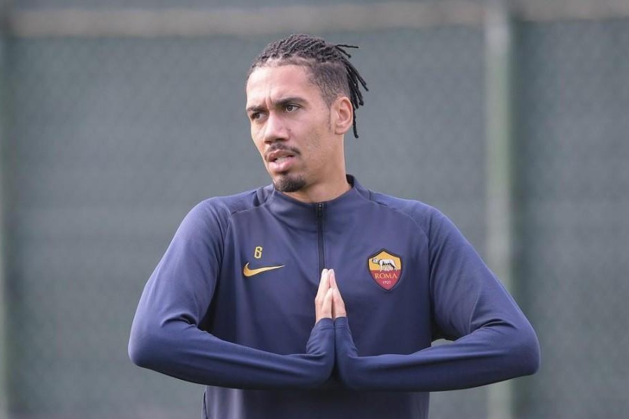 Chris Smalling è in prestito alla Roma dal Manchester United, di LaPresse