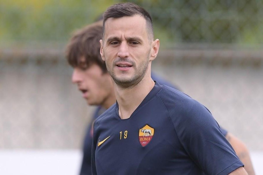 Nikola Kalinic in allenamento, di LaPresse