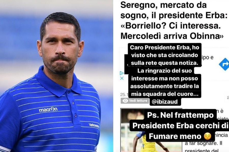 Marco Borriello e la risposta al presidente del Seregno