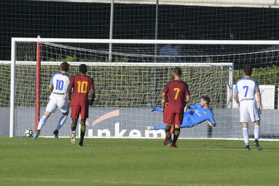 Zaniolo al Tre Fontane con la maglia dell'Inter Primavera, di LaPresse