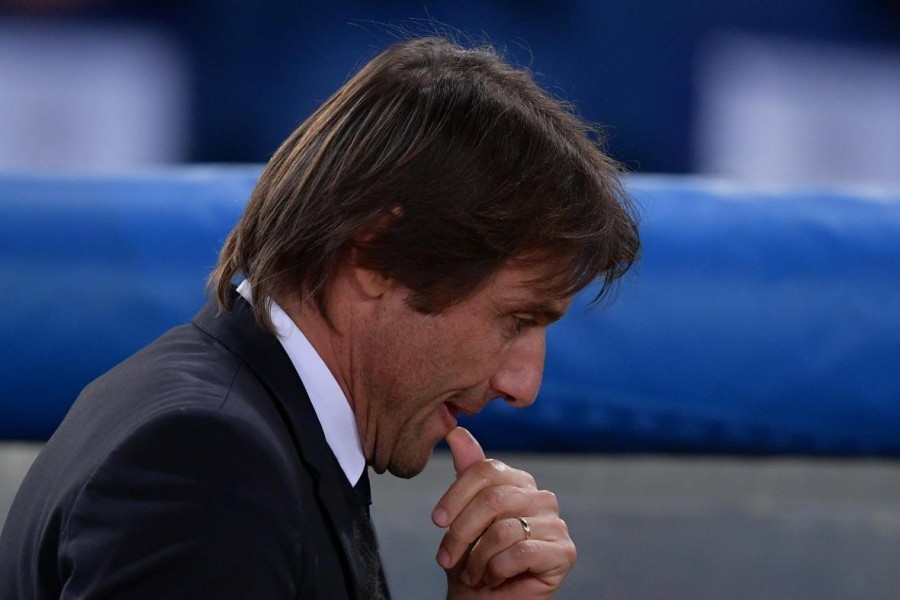 Antonio Conte durante Roma-Chelsea del 2017, di LaPresse