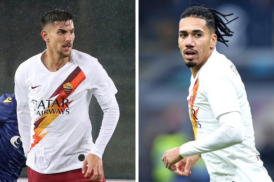 Lorenzo Pellegrini e Smalling, di LaPresse