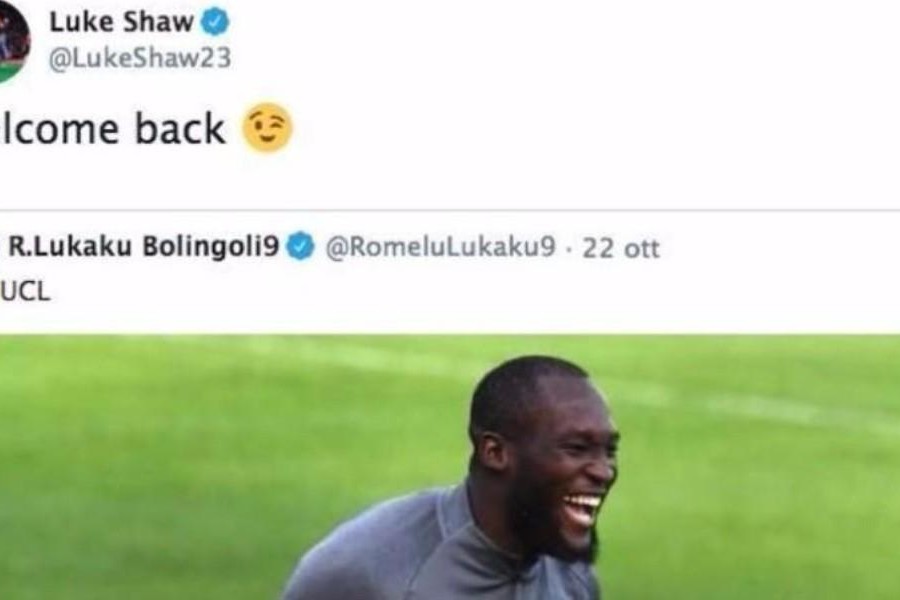 Il tweet di Luke Shaw