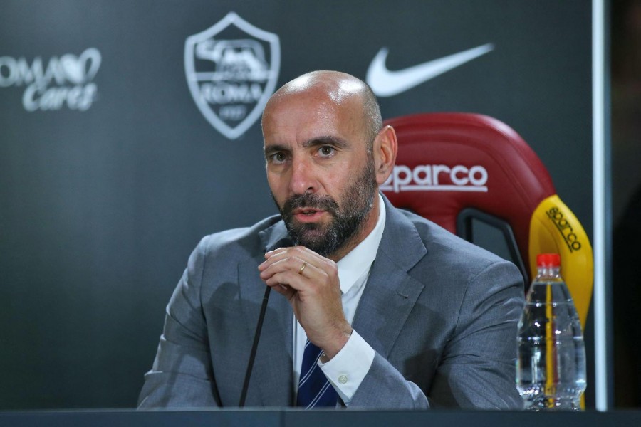 Monchi durante la conferenza stampa di oggi