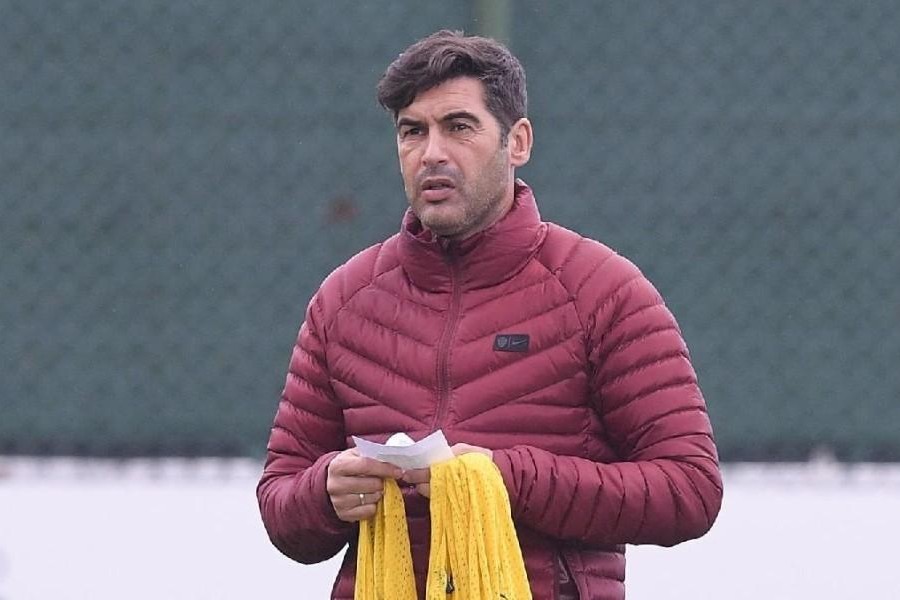 Paulo Fonseca in allenamento, di LaPresse