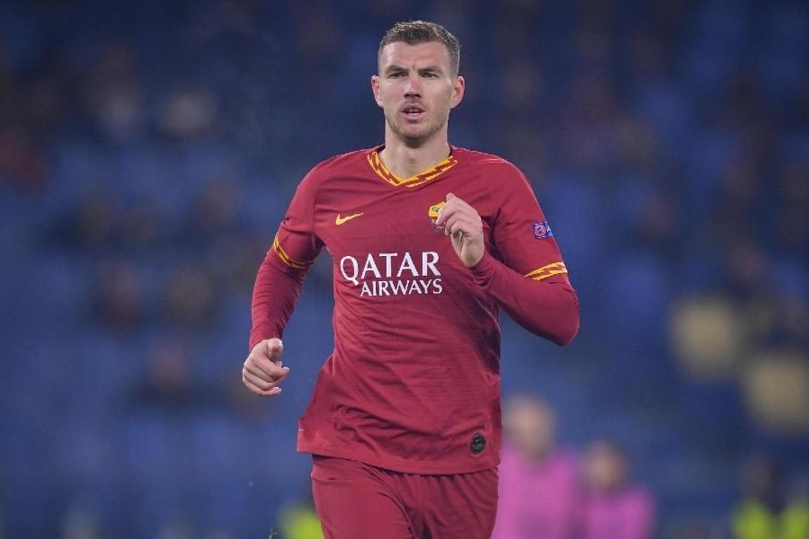 Edin Dzeko a caccia del primo gol al Franchi, di LaPresse