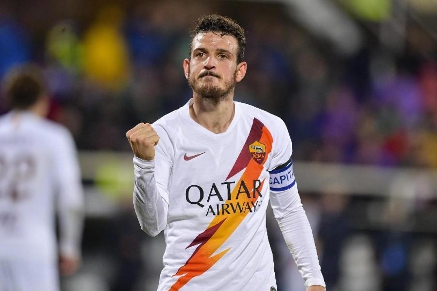 Alessandro Florenzi esulta dopo la vittoria di Firenze, di LaPresse