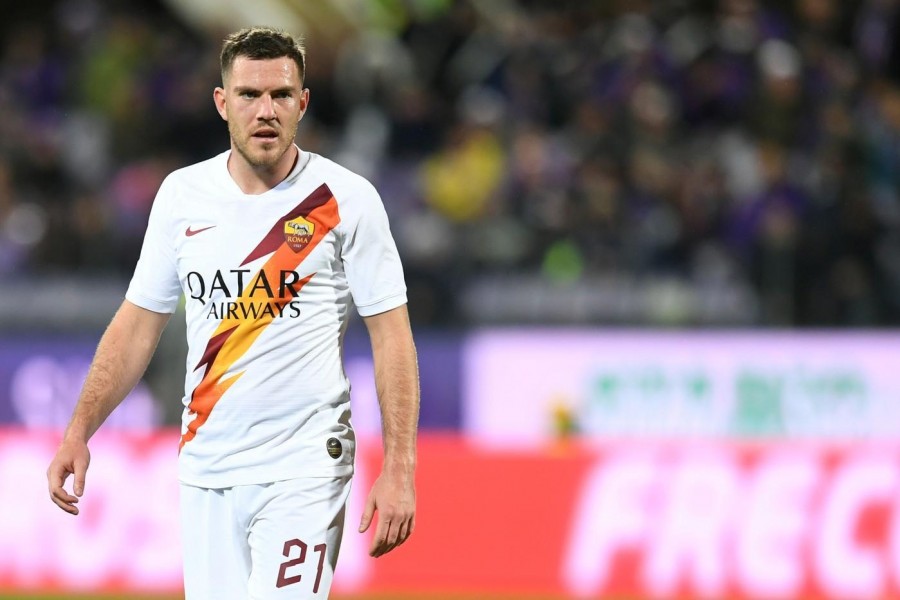 Jordan Veretout nel match contro la Fiorentina, di LaPresse