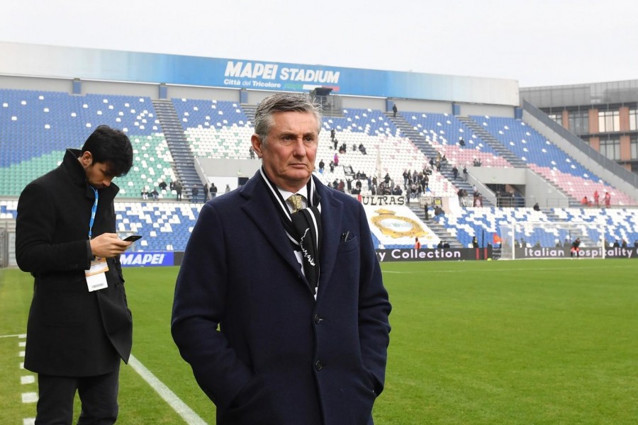Daniele Pradè, direttore sportivo della Fiorentina, al Mapei Stadium 