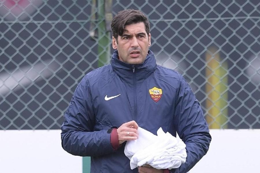 Paulo Fonseca in allenamento, di LaPresse