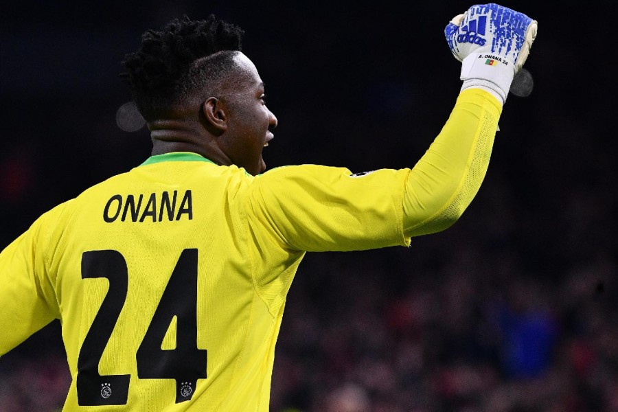 Il portiere 23enne dell'Ajax André Onana, di LaPresse