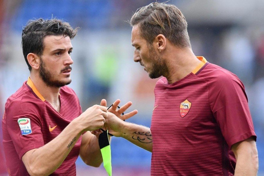 Alessandro Florenzi e Francesco Totti, di LaPresse