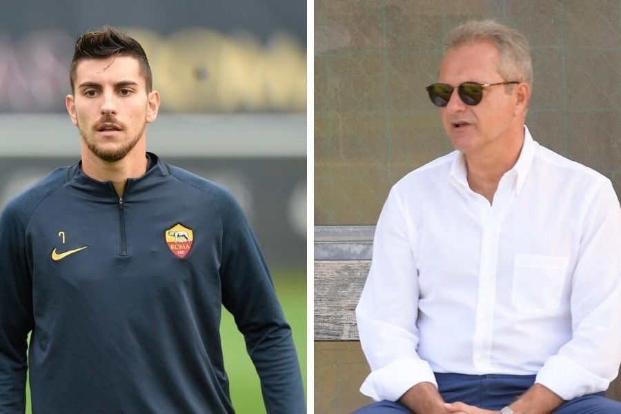 Lorenzo Pellegrini e il Ceo Guido Fienga, di LaPresse