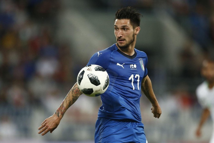 Matteo Politano con la maglia della Nazionale, di LaPresse