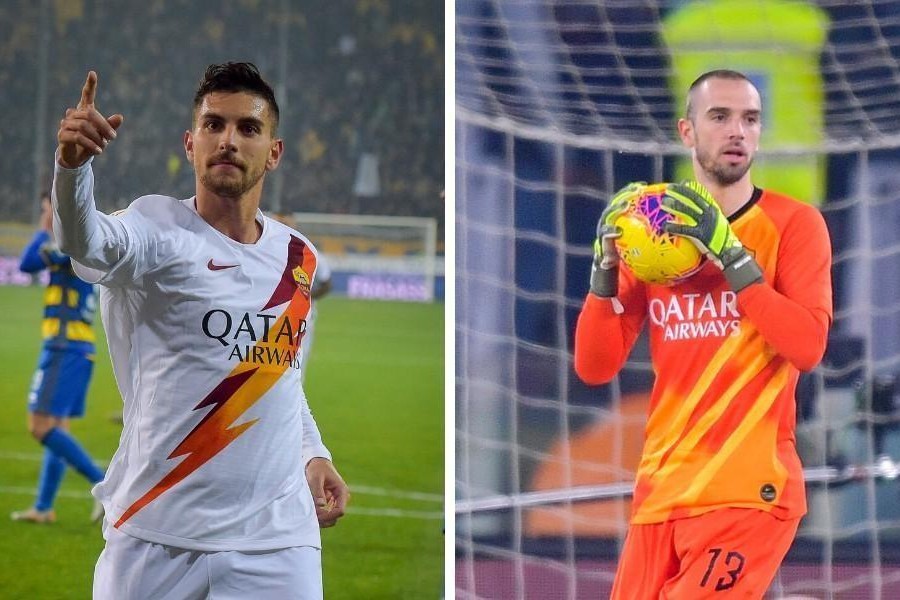 Lorenzo Pellegrini e Pau Lopez, di LaPresse