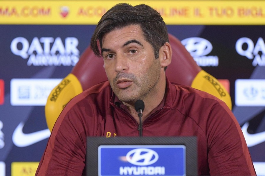 Paulo Fonseca in conferenza, di LaPresse