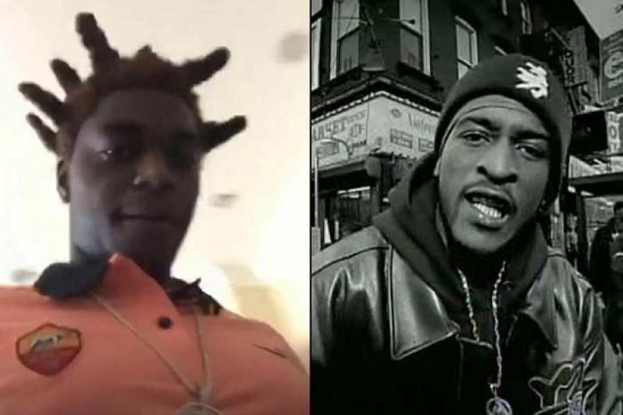 A sinistra Kodak Black, rapper di nuova generazione. A destra Rakim, leggenda dell'hip-hop vecchia scuola